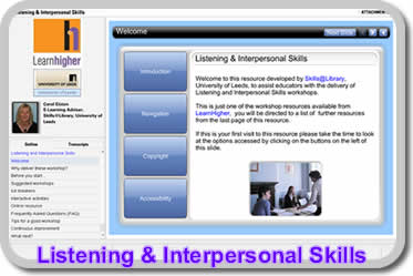 LearnHigher Listening and Interpersonal Skills Video Resources for staff