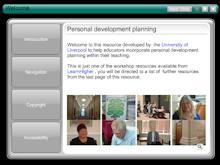 Personal Development Planning available by September