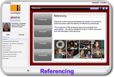 LearnHigher Referencing Video Resources for staff